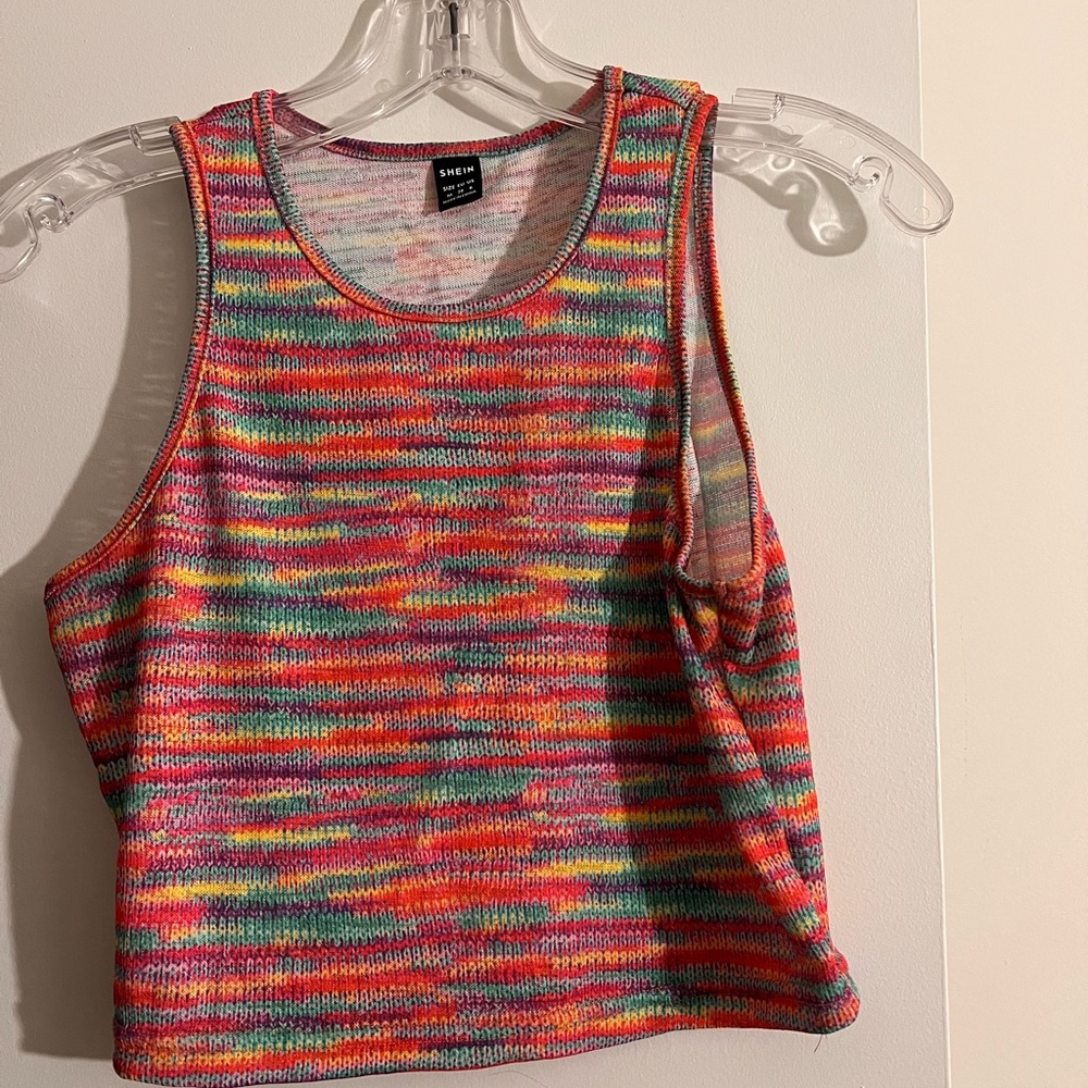 Colorful Knit Tank Top
